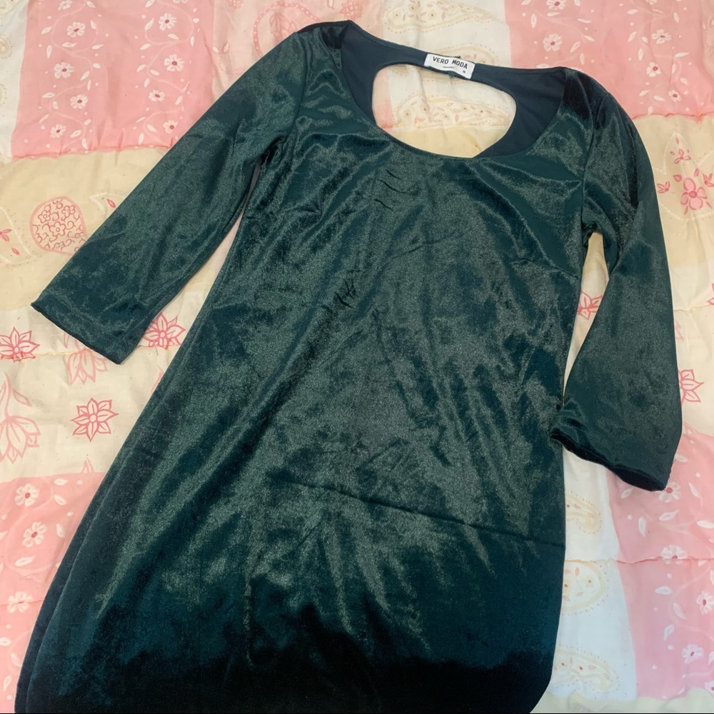 Christmas Velvet green dress